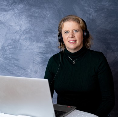 Headset und Laptop